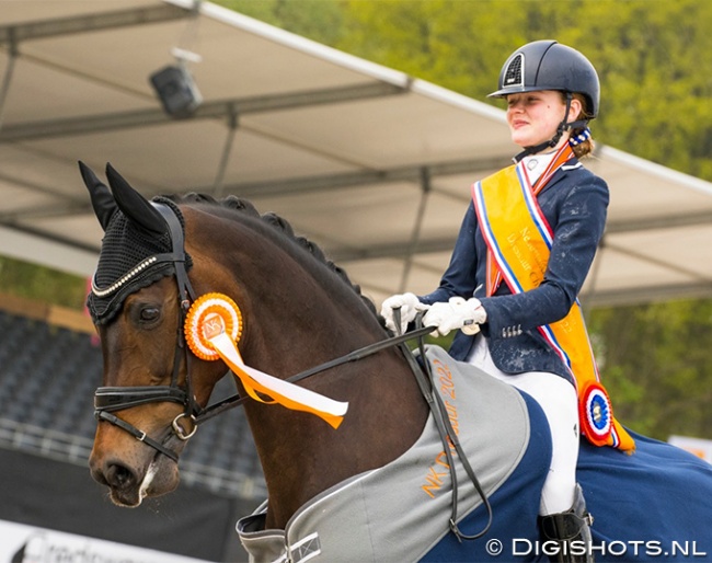 Sophie van Norel and Itrana wint he 2022 Dutch Children Championships :: Photo © Digishots
