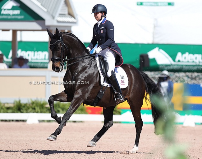 Katie Duerrhammer and Paxton at the 2021 CDI Wellington :: Photo © Astrid Appels