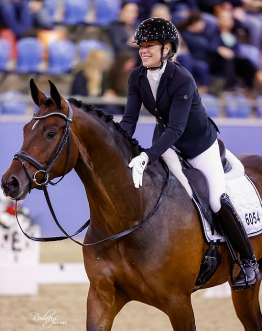 Alexandra Vodermair and Richy Rich win the national 5-year old division at the 2022 CDI Sydney :: Photo © Rodneys Photography