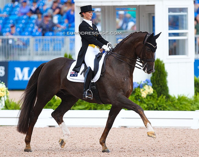 Kristy Oatley and Du Soleil at the 2018 World Equestrian Games :: Photo © Astrid Appels