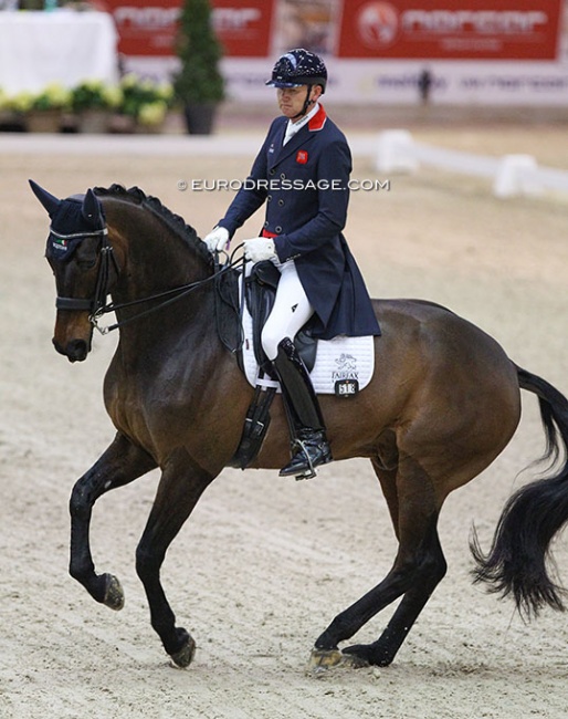 Gareth Hughes and KK Woodstock at the 2020 CDI Lier :: Photo © Astrid Appels