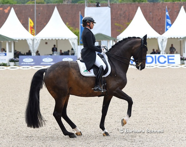 Dorothee Schneider and Showtime at the 2022 German Dressage Championships in Balve :: Photo © Barbara Schnell