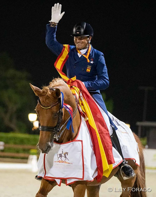 Jose Antonio Garcia Mena and Divina Royal win the 2022 Spanish Grand Prix Championships in Barcelona :: Photo © Lily Forado