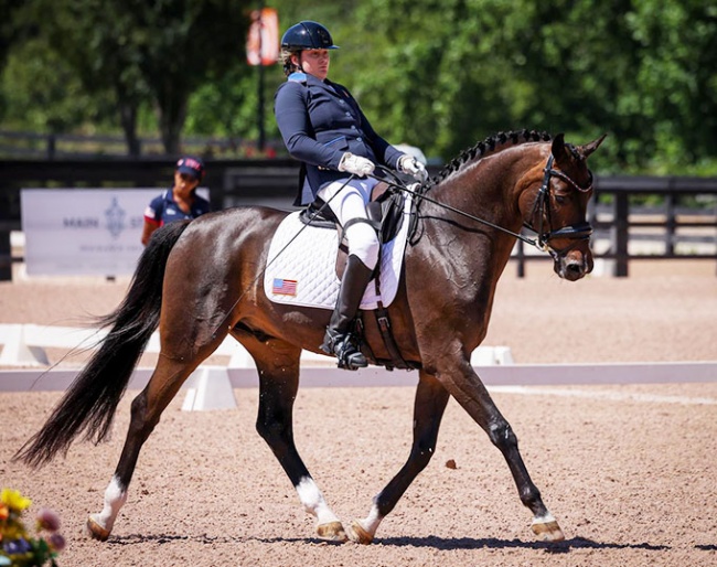 Beatrice de Lavalette and Sixth Sense at the 2022 CPEDI Tryon :: Photo © Leslie Potter/USEF