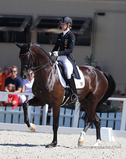 Ann-Kathrin Lindner and Sunfire at the 2020 European Under 25 Championships :: Photo © Astrid Appels