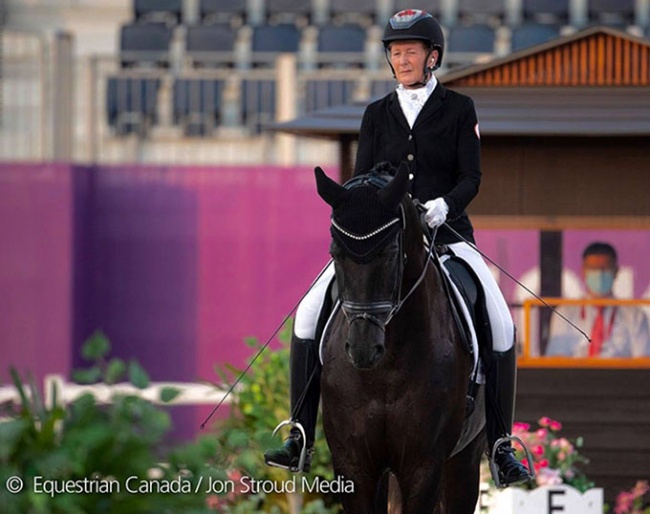 Winona Hartvikson and Onyx at the 2021 Paralympics in Tokyo :: Photo © Jon Stroud