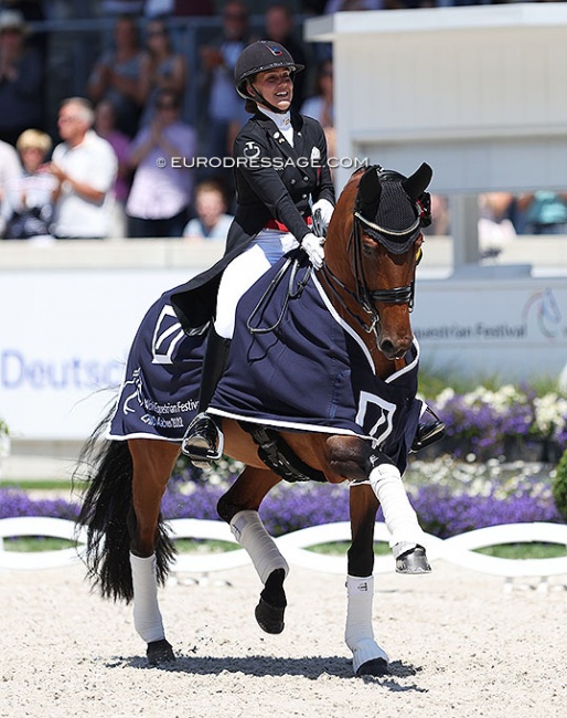 Cathrine Dufour and Vamos Amigos at the 2022 CDIO Aachen :: Photo © Astrid Appels