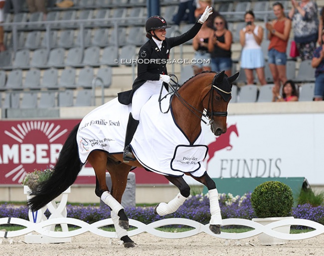 Cathrine Dufour and Vamos Amigos win the 5* Grand Prix at the 2022 CDIO Aachen :: Photo © Astrid Appels