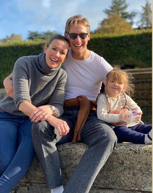 Lyndal Oatley, Patrik Kittel and daughter Emilia