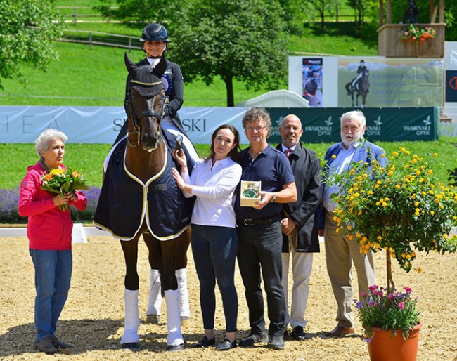Dorothee Schneider and Dante's Hit OLD win the Prix St Georges at the 2022 CDI Fritzens :: Photo © Max Schreiner