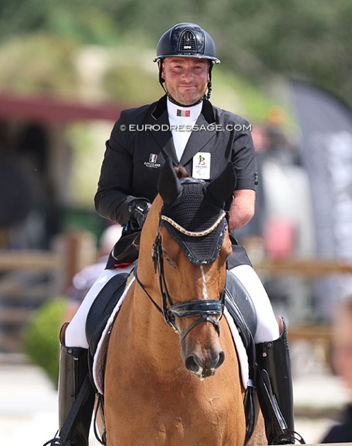 Kevin Van Ham on Eros Van Ons Heem at the 2022 CPEDI Grote Brogel :: Photo © Astrid Appels