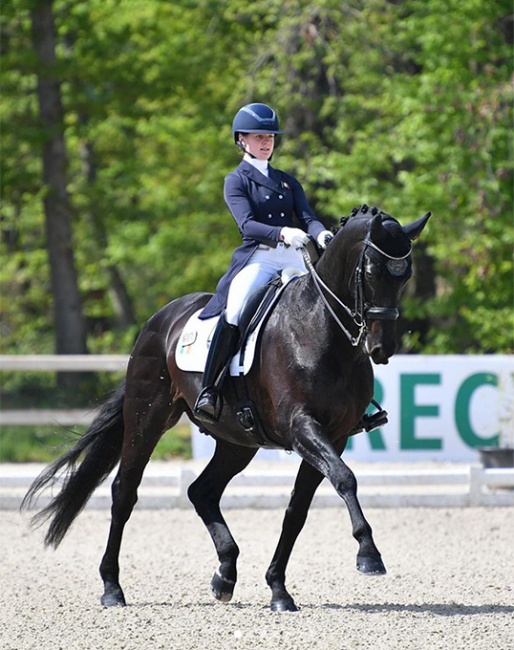 Martha Jobling Purser and Ivan Carlos at the 2022 CDI Le Mans :: Photo © Les Gareness