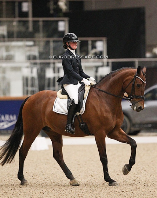 Sophie Evers on Beaumonde at the 2022 CDI Opglabbeek :: Photo © Astrid Appels