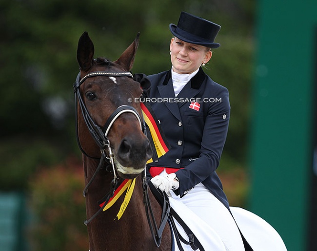 Nanna Skodborg Merrald and Millibar winning the Under 25 division at the 2013 CDIO Aachen :: Photo © Astrid Appels