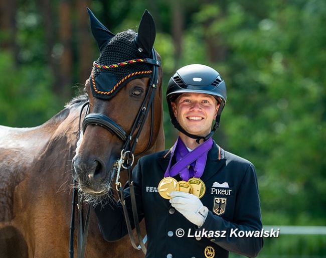 Triple gold for Raphael Netz at the 2022 European Under 25 Championships :: Photos © Lukasz Kowalski
