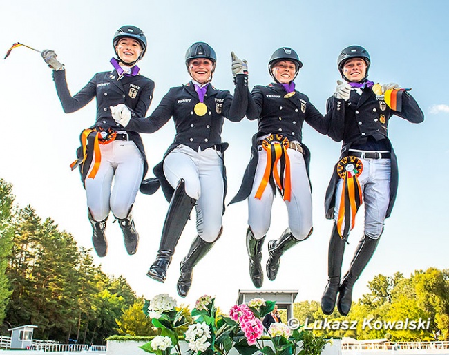 Gold for Team Germany at the 2022 European Under 25 Championships :: Photos © Lukasz Kowalski