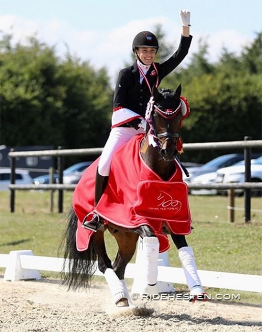 Cornelia Munch Sinding on Terbofens Charico at the 2022 Danish Pony Championships :: Photo © Ridehesten
