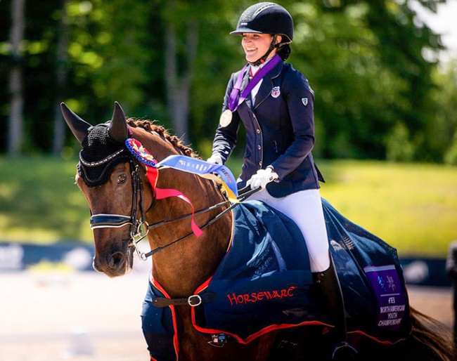 Ella Fruchterman and Holts Le'Mans at the 2022 North American Junior Riders Championships :: Photo © KGB Creative Group
