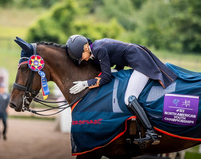 Erin Nichols and Handsome Rob AR at the 2022 North American Young Riders Championships :: Photo © KTB Creative Group