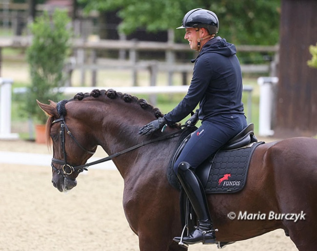 Frederic Wandres and Fashion Prinz OLD at the German WCYH selection trial in Warendorf :: Photo © Maria Burczyk