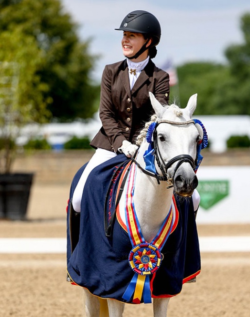 M.K. Connatser and Blitz und Donner win the Pony Division at the 2022 U.S. Dressage Championships :: Photo © US Equestrian