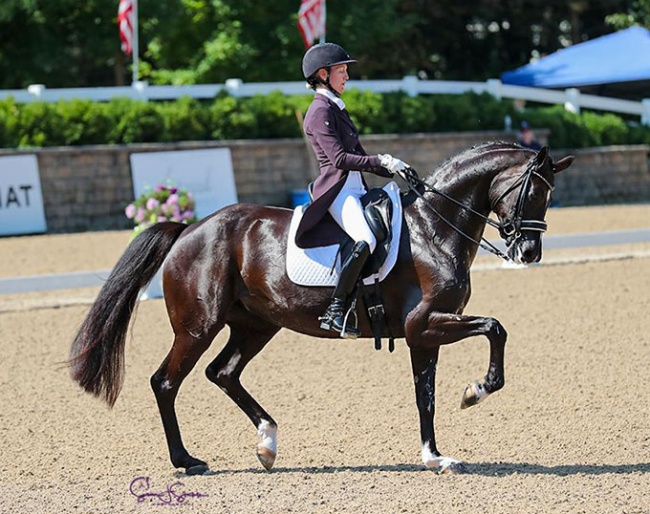 Alice Tarjan and Serenade MF at the 2022 U.S. Dressage Championships :: Photo © Sue Stickle