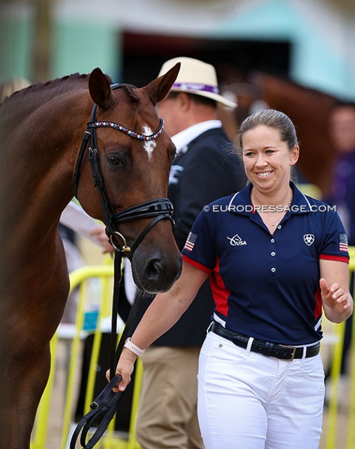 Katie Duerrhammer and Quartett at the 2022 World Championships Dressage in Herning :: Photo © Astrid Appels