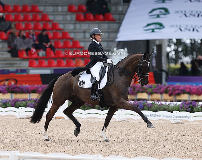 Gaylene Lennard and Jax Johnson at the 2022 World Championships Dressage :: Photo © Astrid Appels