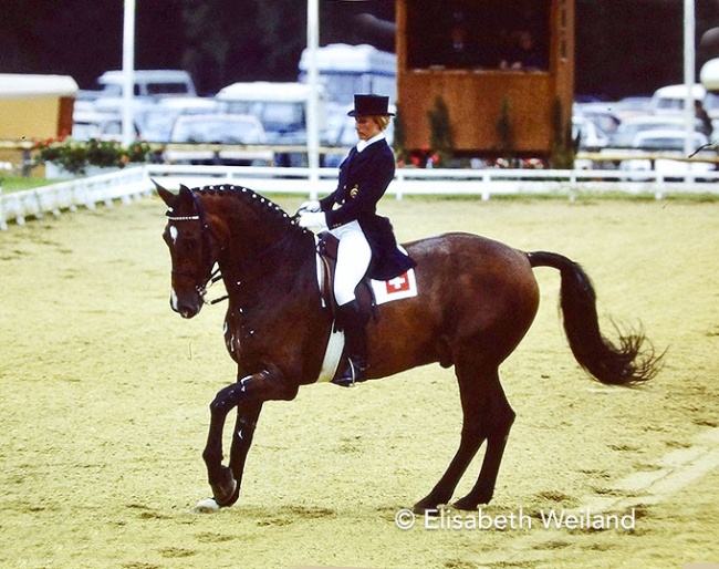 Christine Stuckelberger and Granat at the 1978 World Championships in Goodwood :: Photo © Elisabeth Weiland