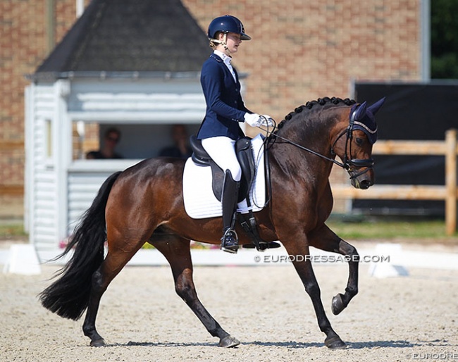 Tesse van Hemert and Million Dollar Girl at the 2021 CDI Grote Brogel :: Photo © Astrid Appels