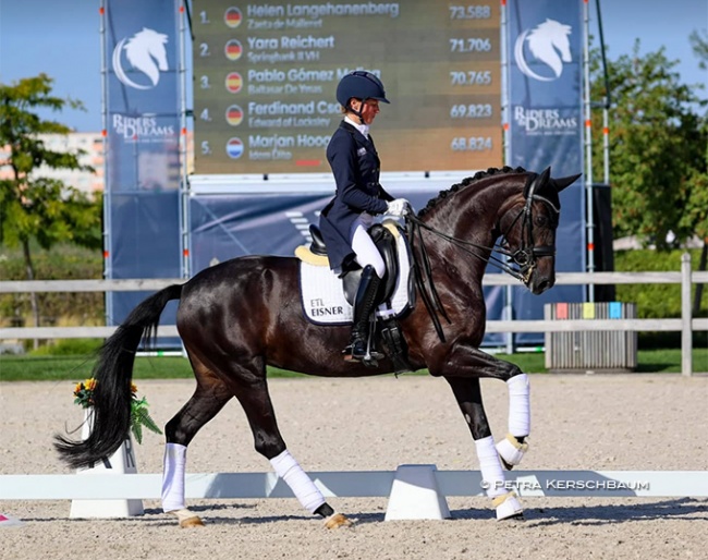 Helen Langehanenberg scores four victories at the 2022 CDI-W Samorin aboard Zaeta de Malleret and Golden Romance Malleret PS :: Photo (c) Petra Kerschbaum 