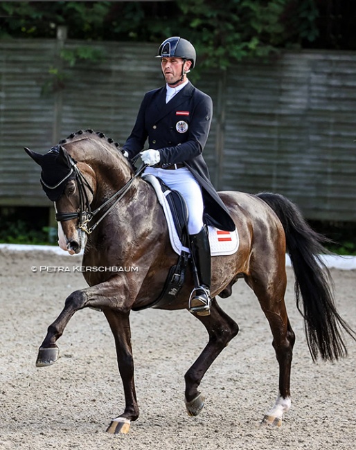 Stefan Lehfellner and Abegglen at the 2022 Austrian Dressage Championships in Steyr :: Photo © Petra Kerschbaum