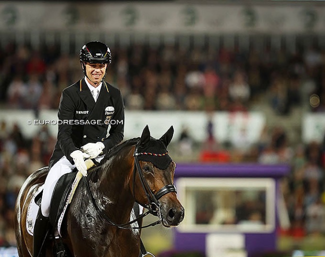 Benjamin Werndl and Famoso at the 2022 World Championships Dressage in Herning (DEN) :: Photo © Astrid Appels