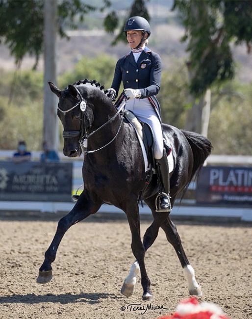 Charlotte Jorst and Grand Galaxy Win at the 2020 CDI Thermal :: Photo © Terri Miller