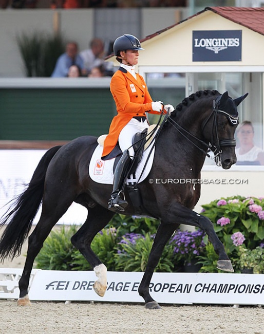 Adelinde Cornelissen and Governor at the 2021 European Dressage Championships in Hagen :: Photo © Astrid Appels