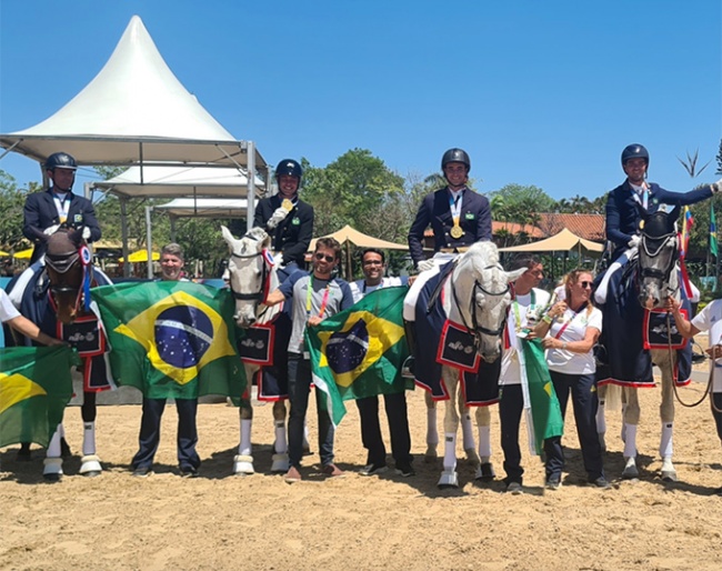 The Brazilian dressage team swept the board at the 2022 South American Games :: Photos © Roberta Prescott
