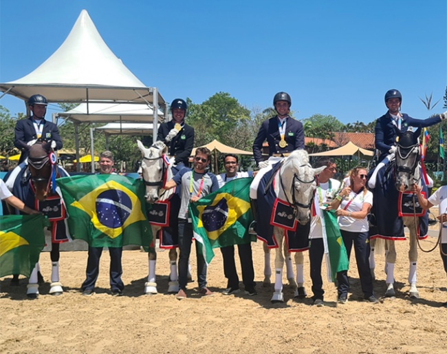 The Brazilian dressage team swept the board at the 2022 South American Games :: Photos © Roberta Prescott