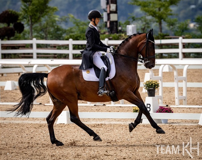 Kim Hyeok and Degas K win the 2022 Korean Dressage Championships :: Photo courtesy Team KH