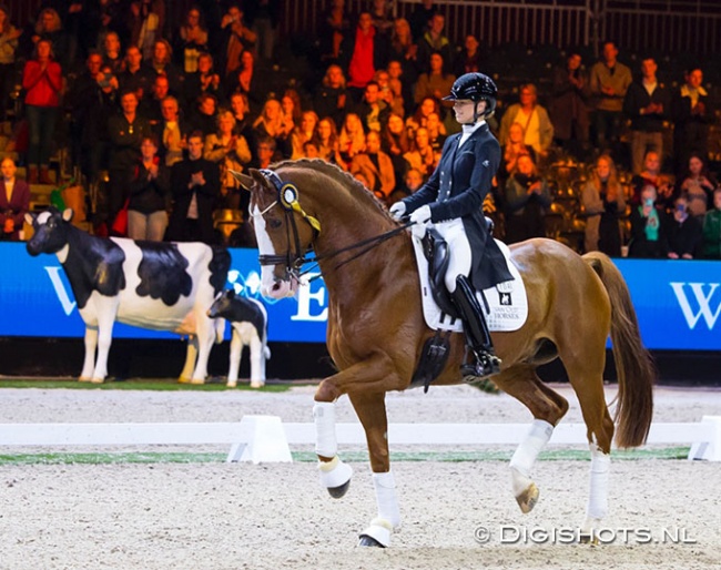 Charlotte Fry and Lars van de Hoenderheide at the 2022 CDI Leeuwarden :: Photo © Digishots