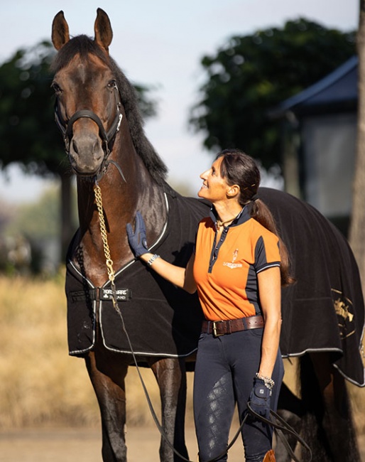 Silvia Rizzo and Donnerbaldo at Hof Marabunta The Netherlands, located Resim Dressage in Harskamp :: Photos © Estelle Roelofs