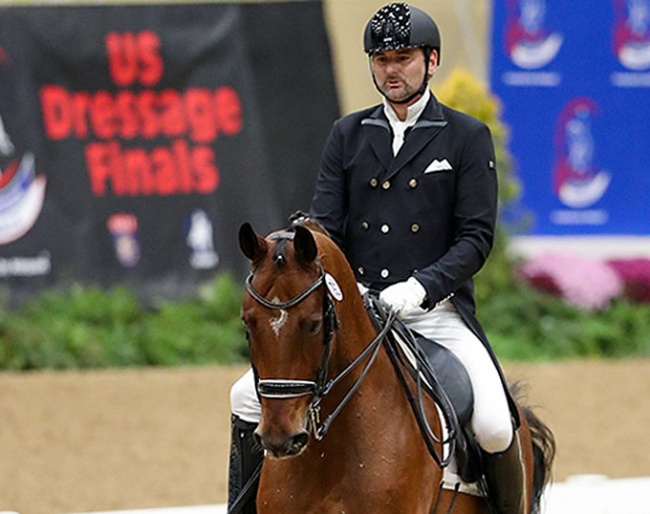 Anartz Chanca on Dazzle at the 2022 US Dressage Finals :: Photo © Sue Stickle