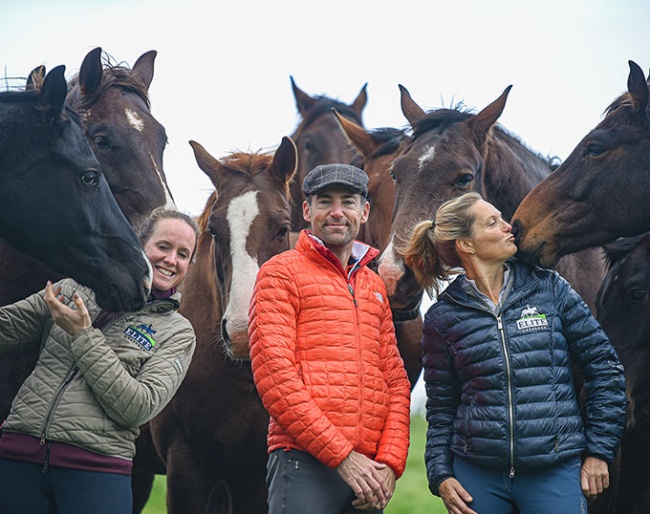 Elite Dressage's Anna Ross (right) has found new U.S. Partners in Jesse Collins and Benjamin Pfabe :: Photos © Tanja Davies