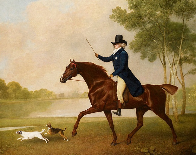 George Stubbs painting from 1791 titled "George IV (1762-1830), when Prince of Wales"
