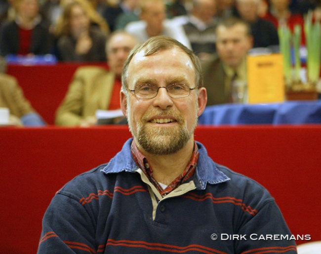 Bert Poppelaars at the 2004 KWPN Stallion Licensing :: Photo © Dirk Caremans