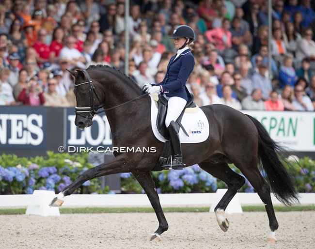 Marieke van der Putten and Four Legends KS at the 2016 World Championships for young dressage horses :: Photo © Dirk Caremans
