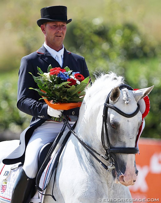Sascha Schulz on Dragao at the 2018 CDI Leudelange :: Photo © Astrid Appels