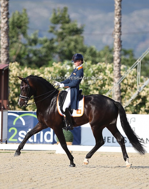 Robin Heiden and Jivando S at the 2021 European Junior Riders Championships :: Photo © Astrid Appels