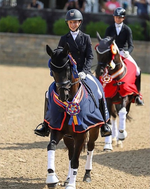 Autumn Vavrick on Dante, winners of the 2022 U.S. Children Championships :: Photo © US Equestrian
