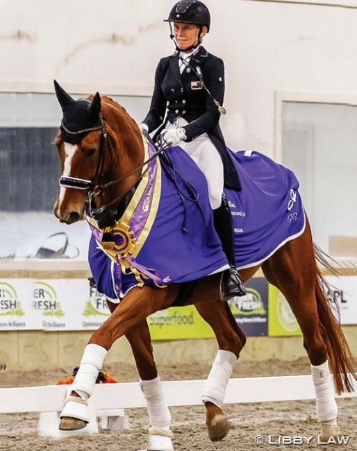 Wendi Williamson on Don Vito MH at the 2022 New Zealand Dressage Championships :: Photo © Libby Law