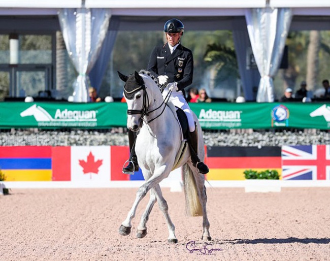 Frederic Wandres and Hot Hit OLD at the 2023 CDI-W Wellington :: Photo © Sue Stickle